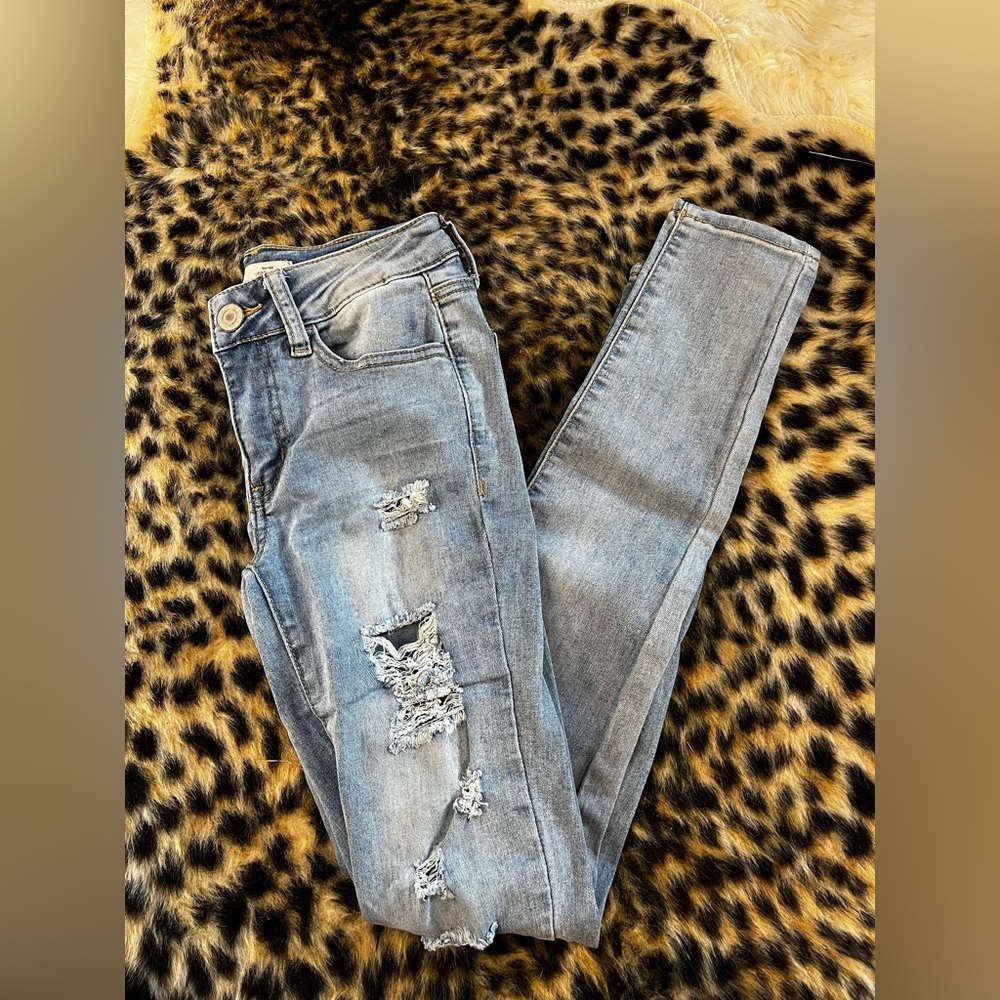 Light wash jeans